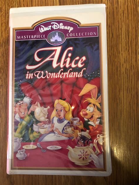 Alice In Wonderland Vhs Walt Disney Masterpiece Collection Etsy