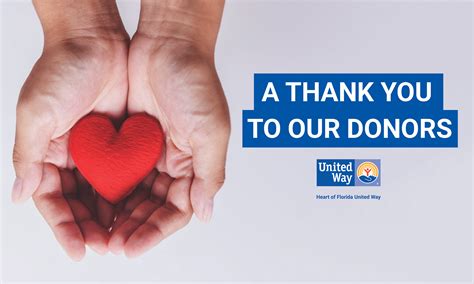 This Is How We Liveunited A Thank You To Our Donors Heart Of