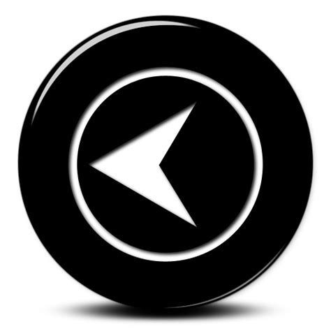 Black Back Arrow Button Icon Png Transparent Background Free Download
