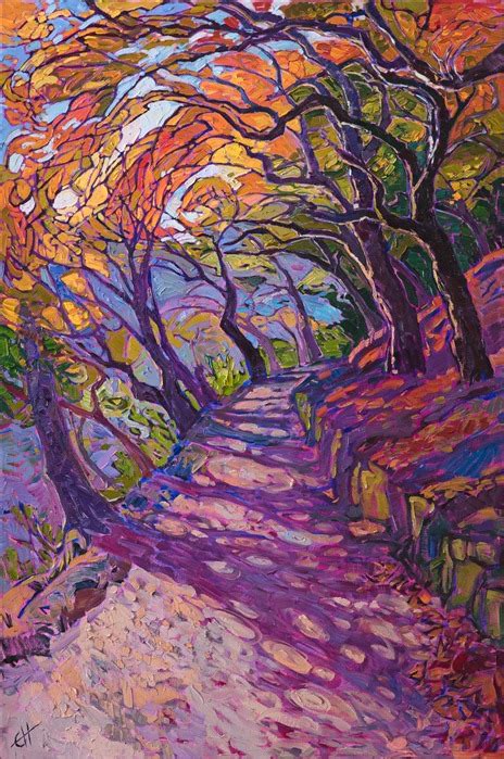 Mosaic Path - Erin Hanson Contemporary Impressionism Art ... 22 x 22 x 0.8.