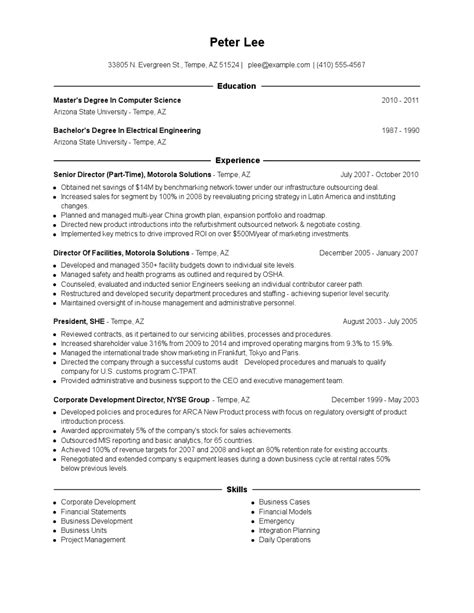 Senior Director Resume Examples And Tips Zippia