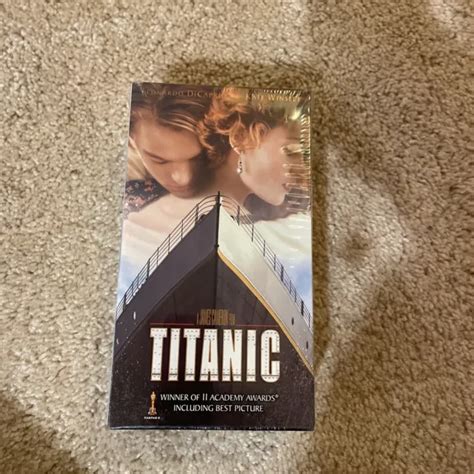 Titanic Vhs Set Tapes Movie Leonardo Dicaprio Kate Winslet New Sealed Picclick