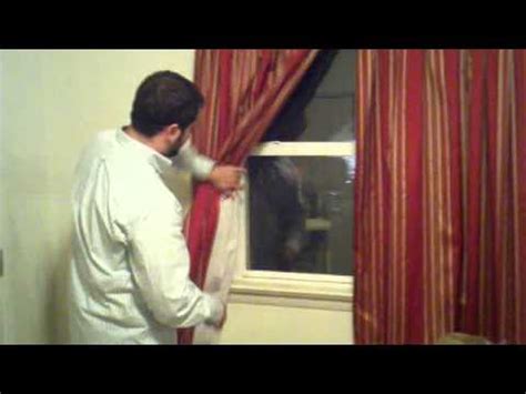 Curtains block sunlight, provide privacy and soften the somewhat abrupt edges of an undressed window. 2011.11.06 - How to install Curtain Holdbacks - YouTube