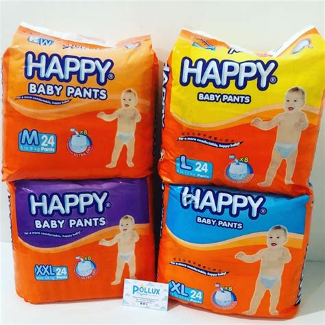 Happy Baby Diaper Pants 24s Pollux Diapers Shopee Philippines