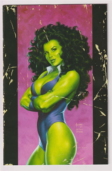 Marvel Comics She Hulk Issue 1 Joe Jusko Virgin And Trade Variant Set 2022 Comic Books