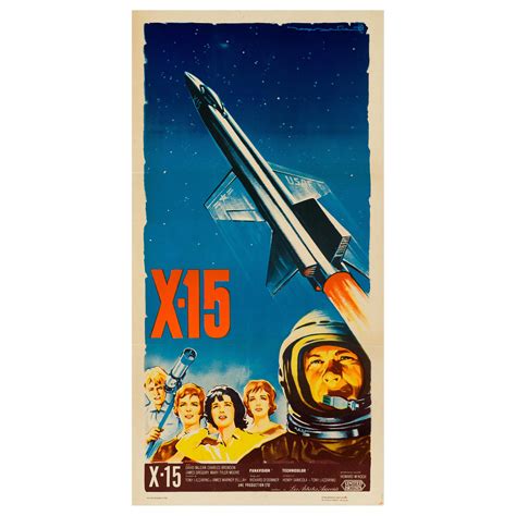 'X-15' Original Vintage Space Age French Movie Poster by Roger Soubie ...