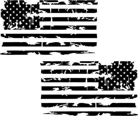 Distressed American Flag Premium Vinyl Decal Ebay Vinyl Decals