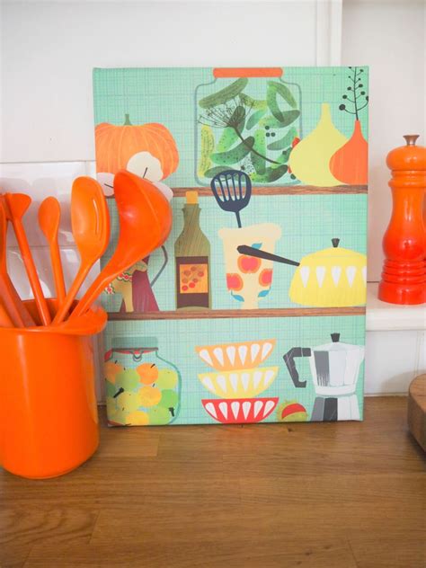 The Perfect Wall Art For Your Vintage Mid Century Kitchen