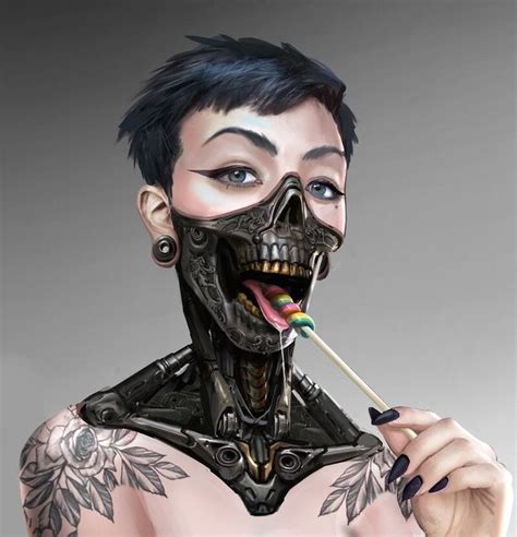 ArtStation Cyberpunk Character Raymond Chen Cyberpunk Character Cyberpunk Tattoo