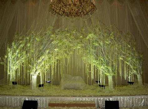Staged Forest Stage Design Event Services Decor