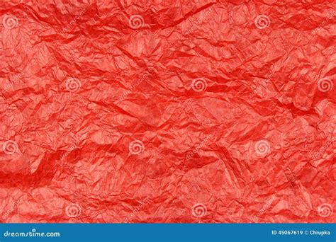 Red Wrinkled Paper Texture Stock Image Image Of Paper 45067619
