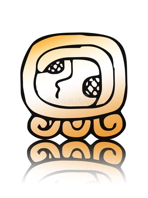 Maya Calendar Seals Tzolkin Vector Buttons Stock Vector Illustration