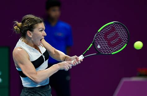 Romania, born september 27, 1991 (29 years old), category: Simona Halep - Final at the 2019 WTA Qatar Open in Doha 02 ...
