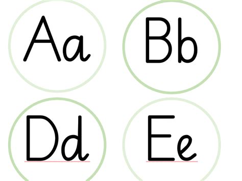 Upper And Lower Case Alphabet Circles Teaching Resources