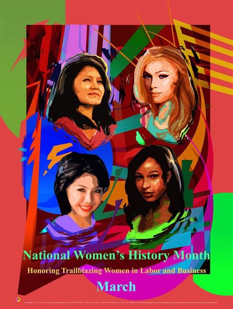 Item Wh17 National Womens History Month Honoring Trailblazing Women