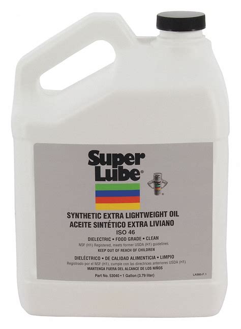 Super Lube Synthetic Hydraulic Oil 1 Gal Bottle Iso Viscosity Grade