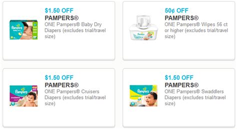 New Pampers Diaper Coupons And Walmart Match Ups