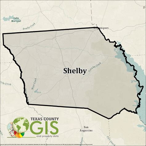 Shelby County Shapefile And Property Data Texas County Gis Data
