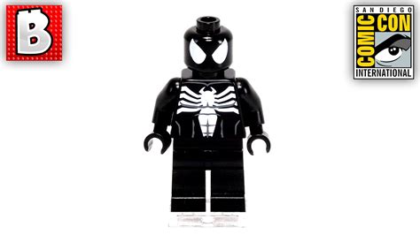 Rare Lego Spider Man Black Suit Symbiote Minifigure San Diego Comic