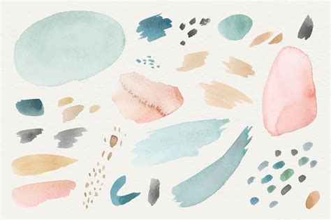 Free Vector Colorful Watercolor Patterned Background Template