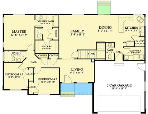 Traditional Ranch Home Plan With Optional Finished Basement 61351ut