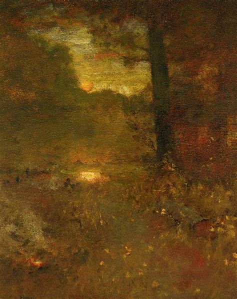 George Inness Landscape At Sundown The Close Of Day The Veterans