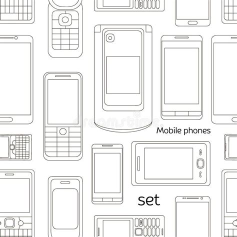 Mobile Phones Pattern Stock Illustrations 779 Mobile Phones Pattern