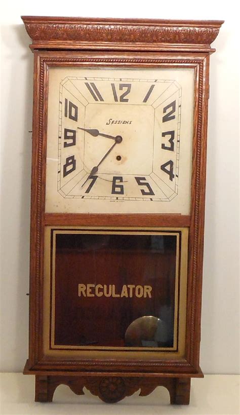 Antique Sessions Regulator Wall Clock