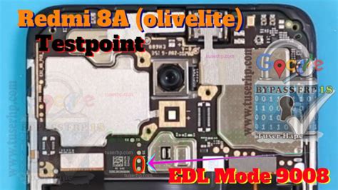 Redmi 8 8A ISP EMMC PinOUT Test Point EDL Mode 9008