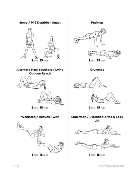 Essential Full Body Kettlebell Printable Workout For Men