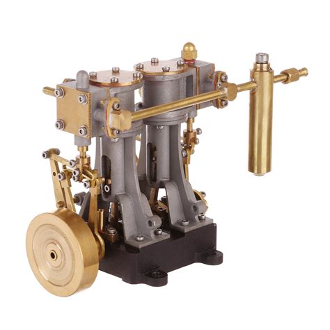 Mini Double Cylinder Compound Steam Engine With Reversing Device For S