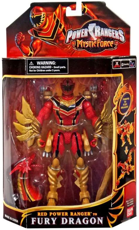 Power Rangers Mystic Force Red Ranger To Fury Dragon Action Figure
