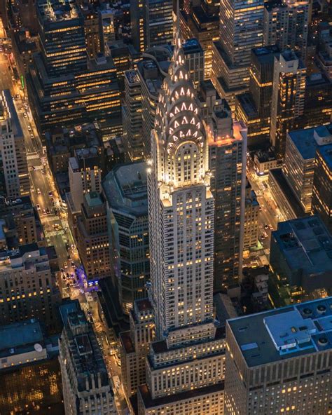 Chrysler Building From Flynyon Doorless Helicopter Flight Ny City