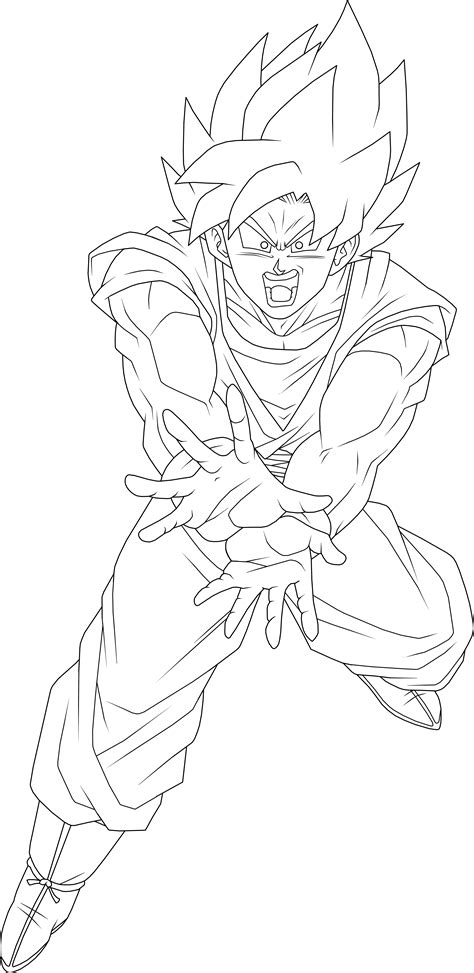 Full Body Dbz Coloring Coloring Pages