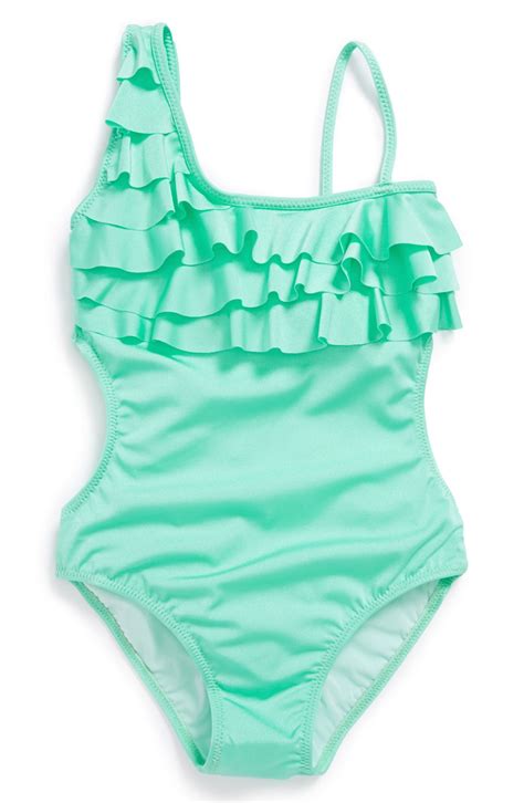 To The 9s One Piece Ruffle Swimsuit Big Girls Nordstrom