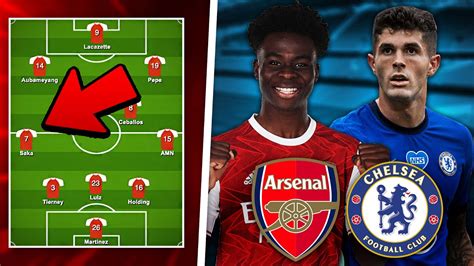 The staggering number of options in attack is a. ARSENAL vs CHELSEA Predicted Lineup | Preview - YouTube