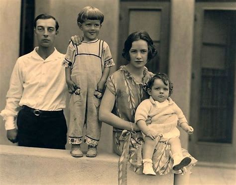 Buster And Natalie Keaton With Sons Jimmy And
