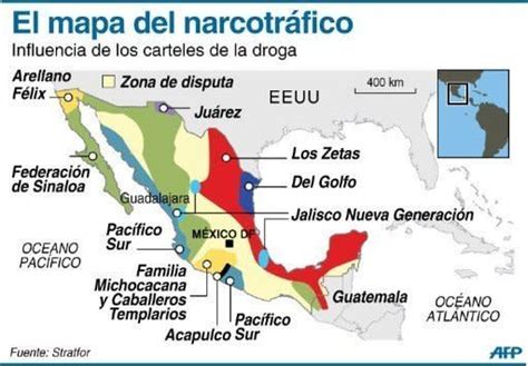 El Mapa Del Narcotráfico En México
