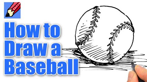How To Draw A Baseball Real Easy Youtube