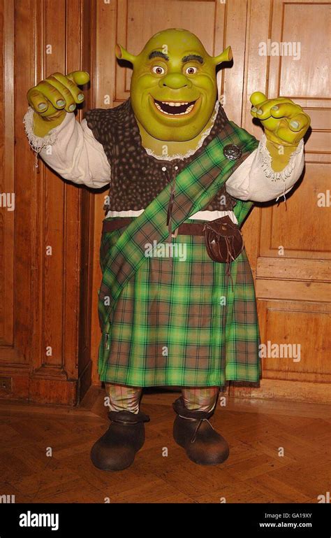 Shrek The Third Visit Scotland Photocall London Stock Photo Alamy