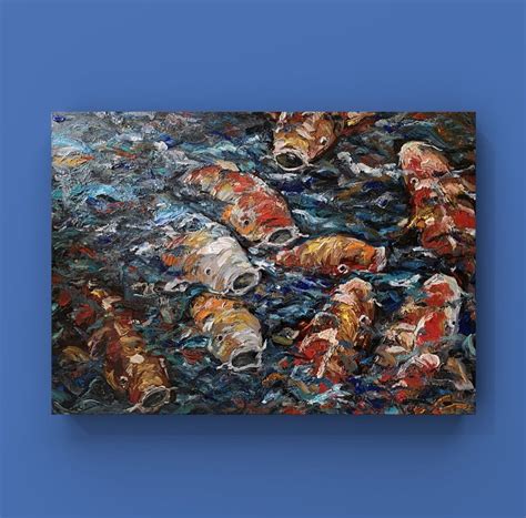 Excited To Share This Item From My Etsy Shop Hungry Koi Iv Oil