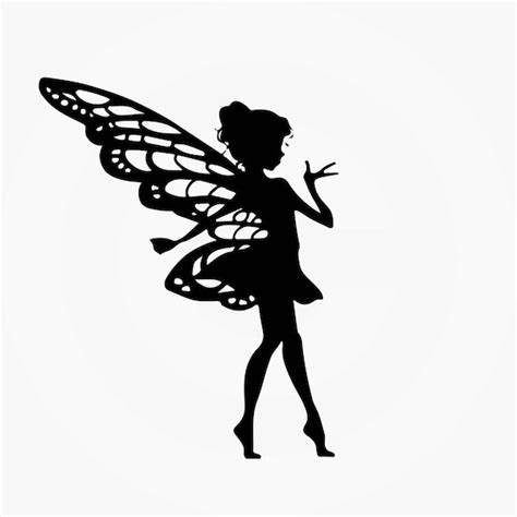 Fairy Svg Cut File Fairy Svg Fairy Silhouette Fairy Etsy