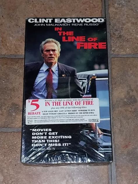 NEW IN THE Line Of Fire Vhs Movie Clint Rene Russo Eastwood Factory Sealed PicClick