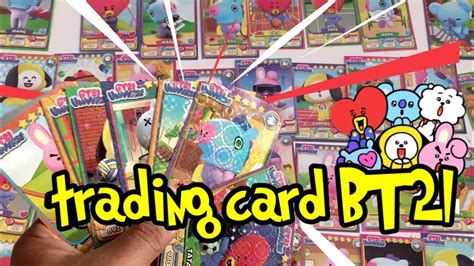 Trading Card Bt21 L Youtube
