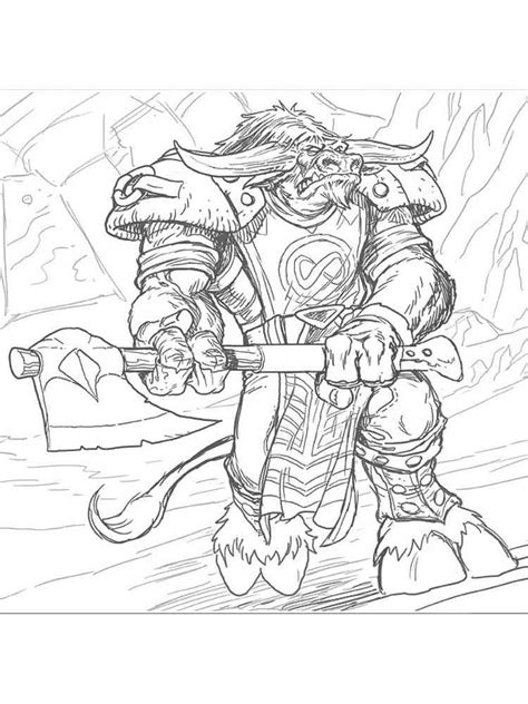Free World Of Warcraft Coloring Pages