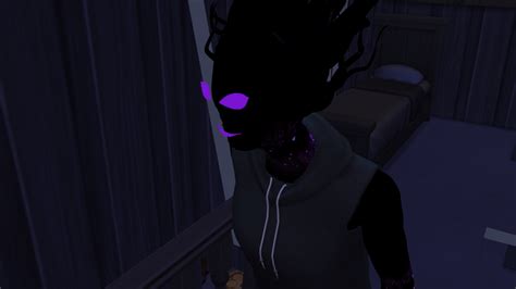 Zaneida And The Sims 4 — Shadow Ghost Face Base Game Compatible Face For