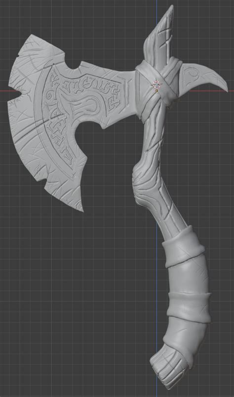 Stl File Viking Axe Cosplay・3d Printable Model To Download・cults