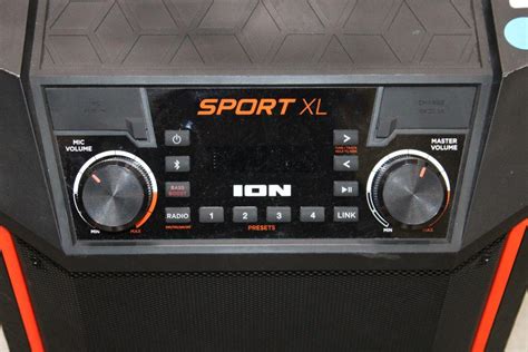 Ion Audio Sport Xl 2 Way Tailgate Portable Pa Speaker Black