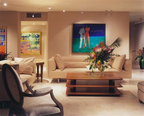 Florida Modern Condo With Contemporary Art Modern Living Room