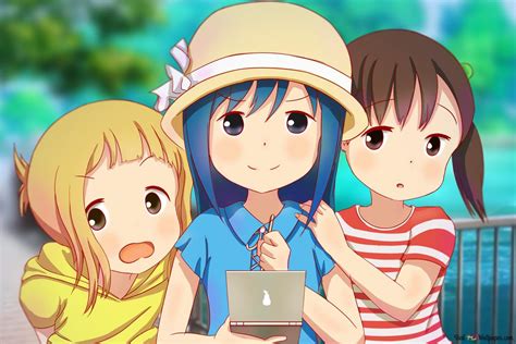 Mitsuboshi Colors Sacchan Kotoha And Yui Akamatsu 2k Wallpaper Download